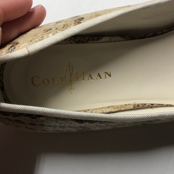 Cole Haan Nike Air snakeskin print flats size 8.5 - Picture 5 of 6